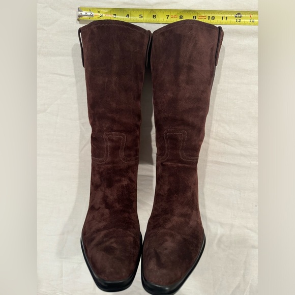 Prada brown suede boots size 40 - Picture 5 of 7